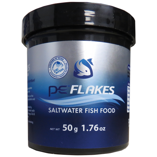 Piscine Energetics Saltwater Flakes Fish Food 1.76 oz - Aquarium