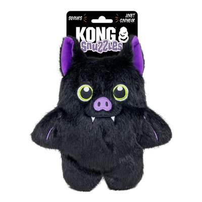 KONG Halloween Snuzzles Bat and Bear Dog Toy Assorted Color Medium 035585508269