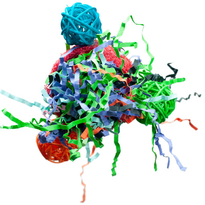 A & E Cages Nibbles Celebration Ball Small Animal Toy 644472005899