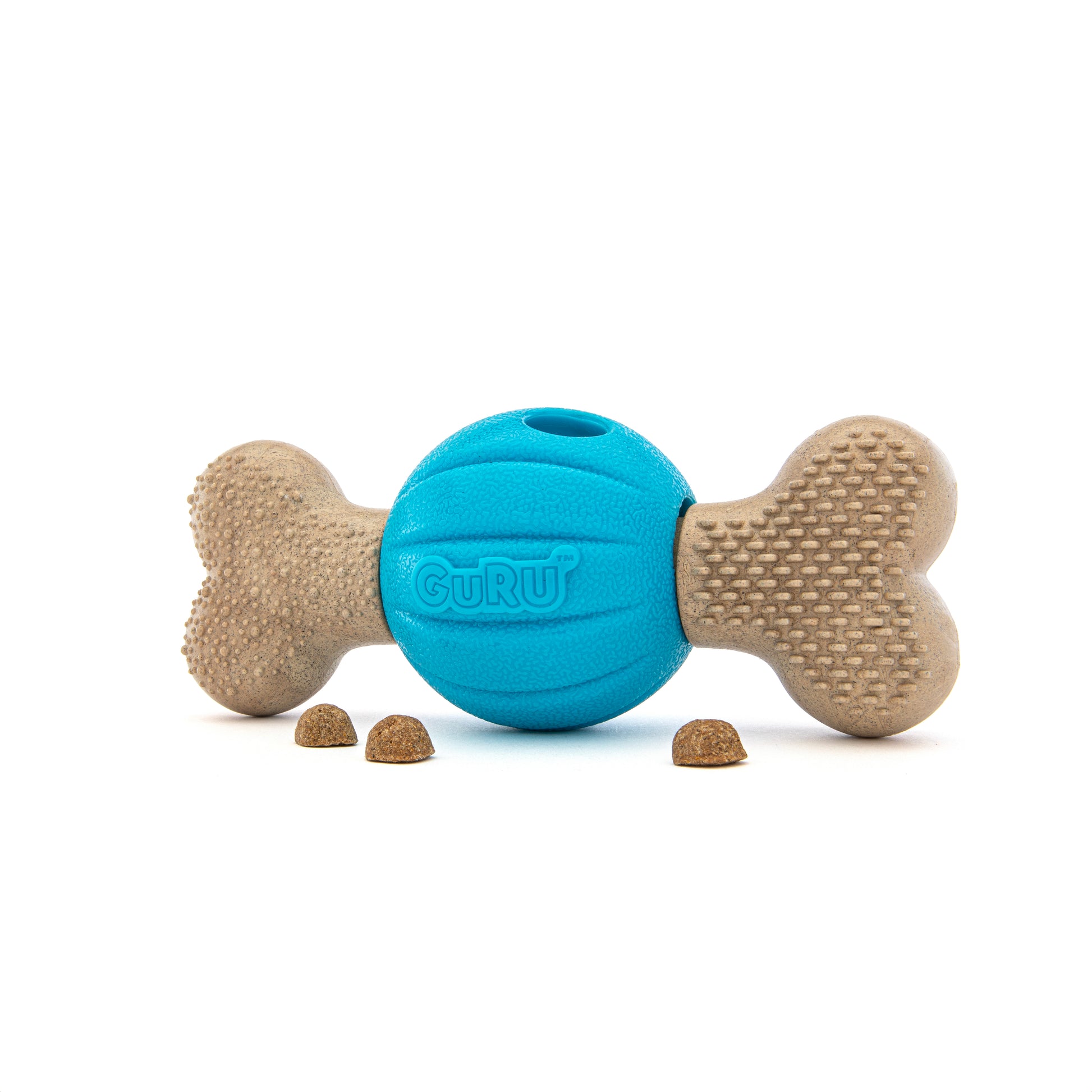 GURU Spin & Chew Bone Dog Toy Bacon Medium 850048425156