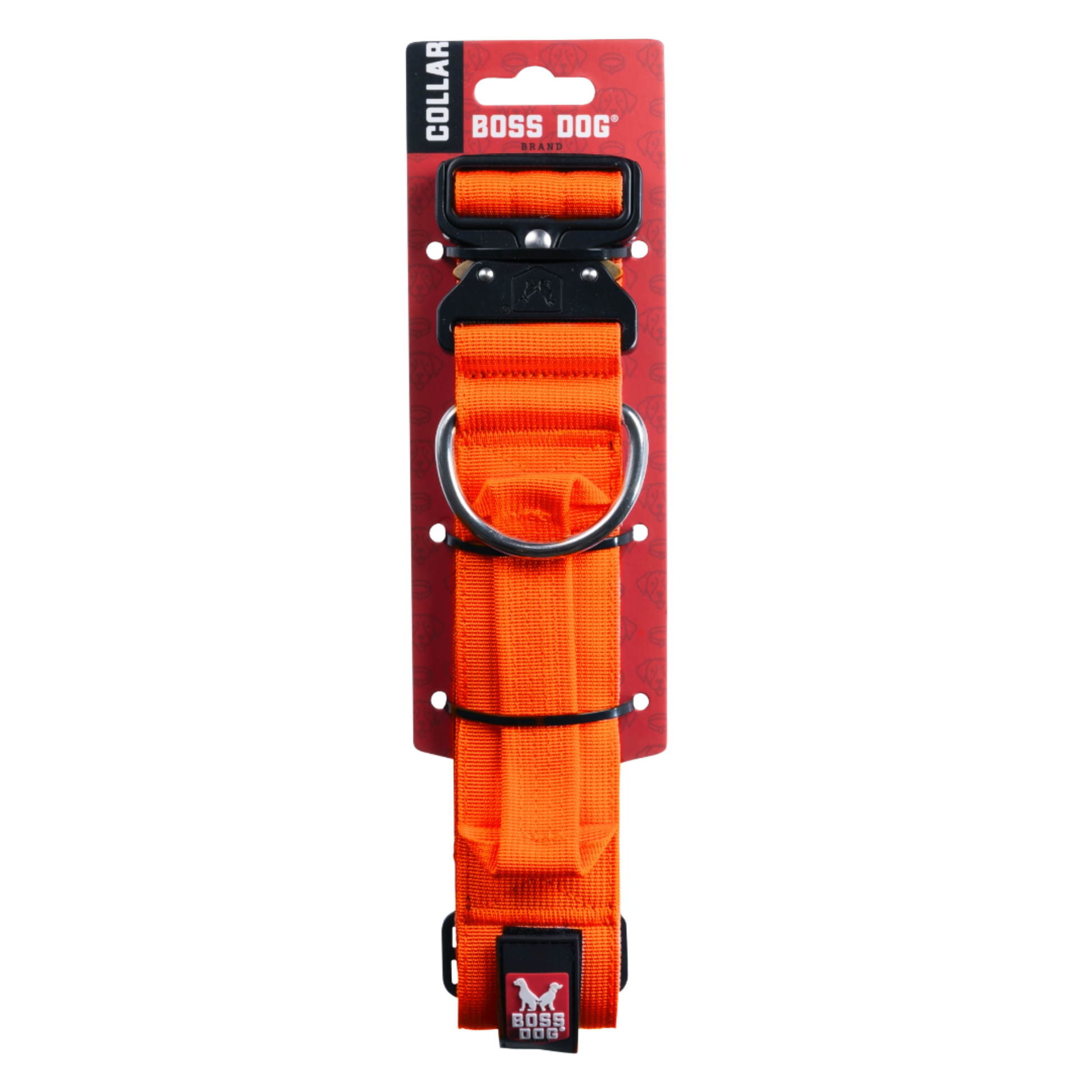 Boss Dog Tactical Adjustable Dog Collar Hunter Orange X-Large, 20-28 in 850030579126