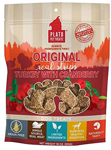 Plato D Strp Gf Tky Crnbry 18oz {L + } - Dog