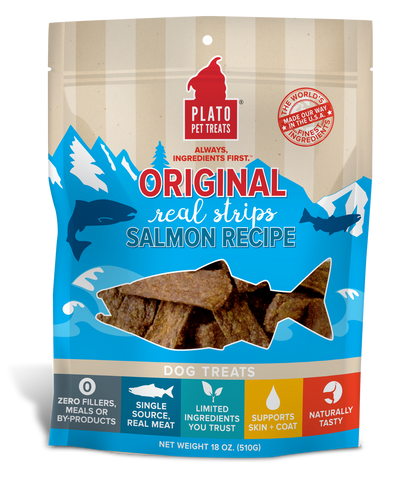 Plato Original Real Strips Salmon Recipe 18oz {L+1x} 595091 850002221503