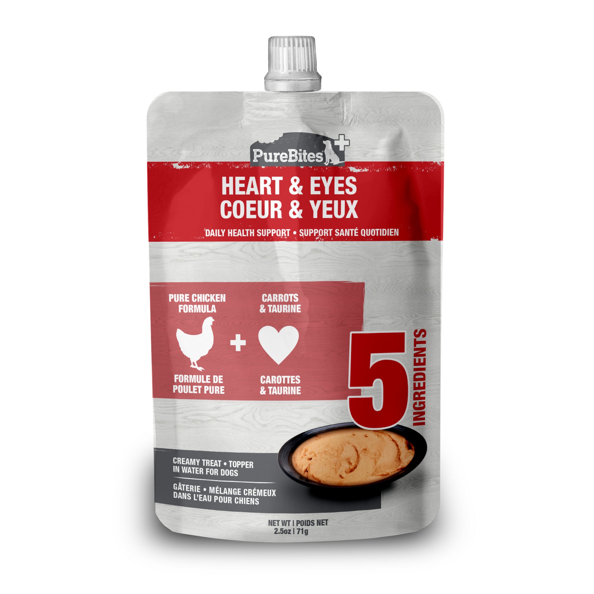 PureBites + Squeezables Heart & Eyes Dog Treat/Supplement 15ea/2.5 oz 878968002752
