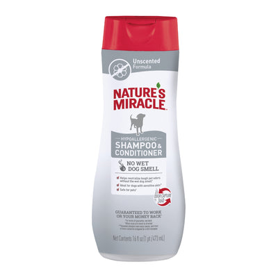 Nature's Miracle Hypoallergenic Shampoo & Conditioner Unscented 16 oz 018065284112