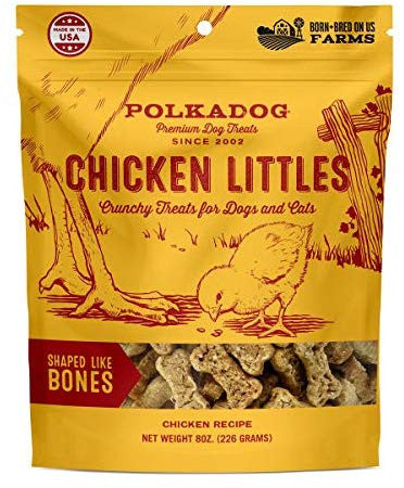 Polka Dog Bakery Dog Chicken Little Bones 8oz {L+x} 858160007021