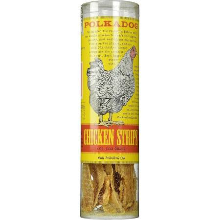 Polka Dog Chicken Strips Jerky 4oz {L + x}