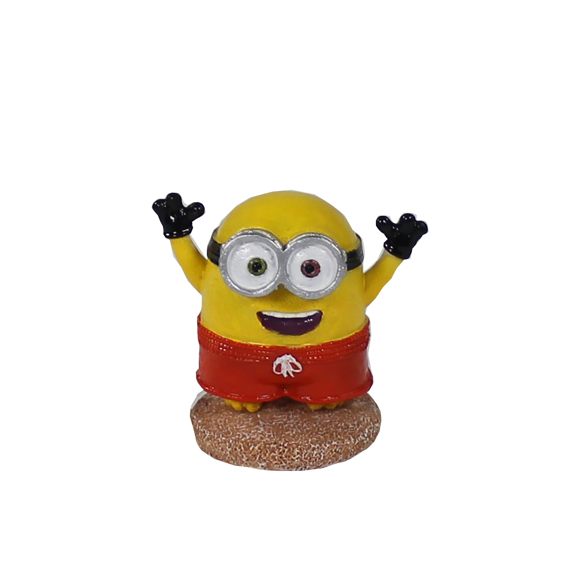 Penn-Plax Minions Beach Buddies Aquarium Ornament Bob Mini 030172103834