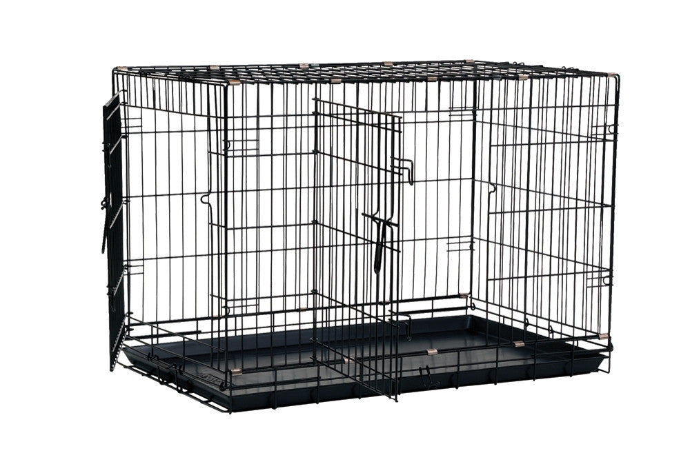 Precision 2 Door Great Crate for Dog Black 42 in