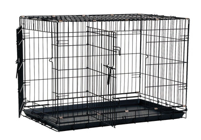 Precision 2 Door Great Crate for Dog Black 48 in