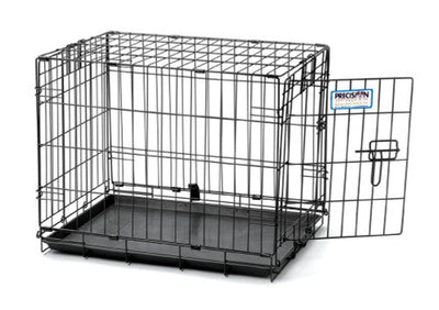 Precision ProValu 1 Door Wire Dog Crate Black 24