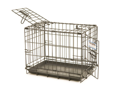 Precision ProValu 2 Door Wire Dog Crate Black 19 in