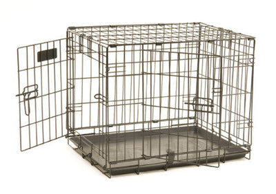 Precision ProValu 2 Door Wire Dog Crate Black 24