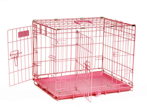 Precision ProValu Dog Crate 2000 2 Door Pink 24