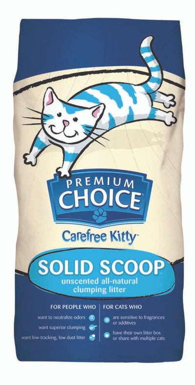 Premium Choice Litter Carefree Kitty Unscented All Natural Scoop Cat Litter 40 lb