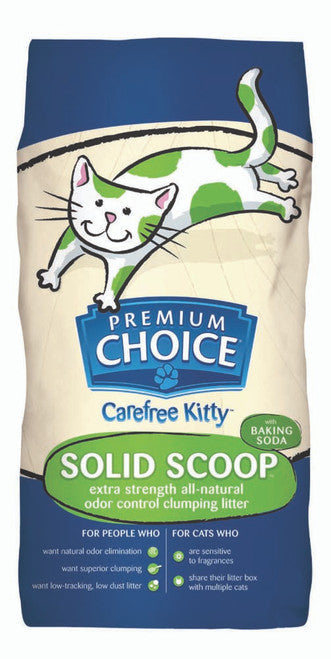 Premium Choice Litter Carefree Kitty Unscented with Baking Soda Scoop Cat 25 lb