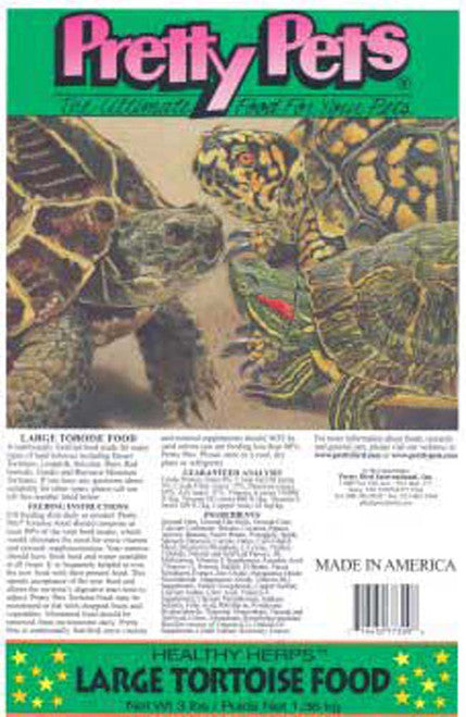 Pretty Bird International Large Tortoise Dry Food 3 lb - Reptile