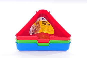 Prevue Hendryx Ferret / Rabbit Litter Pan (corner -80740 {L+1}480283 048081004883