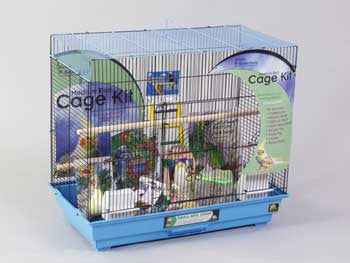 Prevue Pet Products Cage Cockatiel Flight Black and Blue 26x14 - 108299 {L - 1}480735 - Bird