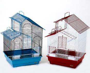 Prevue Pet Products Pre-Packed House Style Parakeet Cages 2pc {L-B} C= 048081416143