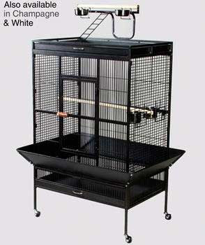 Prevue Pet Products Wrought Iron Select Cage Black 36x24x66in {L - 2} - Bird