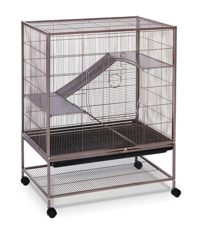 Prevue Rat & Chinchilla Cage on Casters Gray