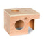 Prevue Wood Guinea Pig Hut for Small Animals Unvarnished Hardwood LG - Small - Pet