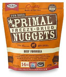 Primal Freeze Dried Nuggets Grain Free Beef Formula Dog Food - 14 - oz Makes 3 Lbs Of Food - {L + x}