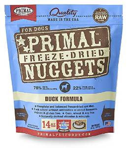 Primal Freeze Dried Nuggets Grain Free Duck Formula Dog Food - 14 - oz. Bag - {L + x}