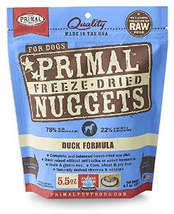 Primal Freeze Dried Nuggets Grain Free Duck Formula Dog Food - 5.5 - oz Makes 1.25 Lbs Of Food - {L + x}