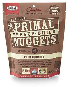 Primal Freeze Dried Pork Formula Dog Food 5.5z