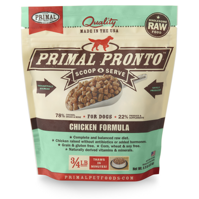 Primal Pronto Frzn Raw Ckn 12z SD-5"