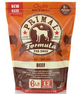 Primal Raw Bf Pattie Dog 6lb{L - x} No Internet Sales SD - 5 850090