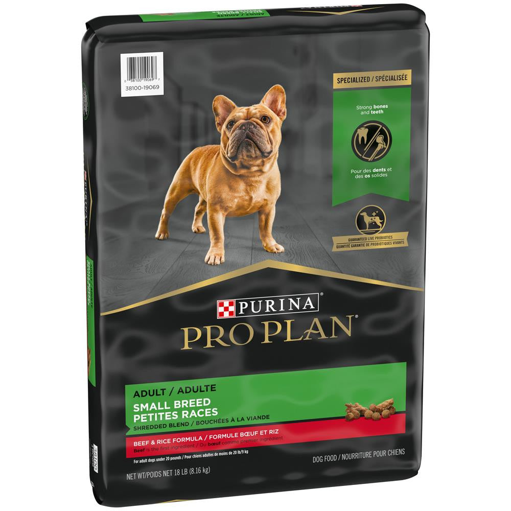 Pro Plan Specialized Beef & Rice Small Breed Dog 18 lb 038100190697