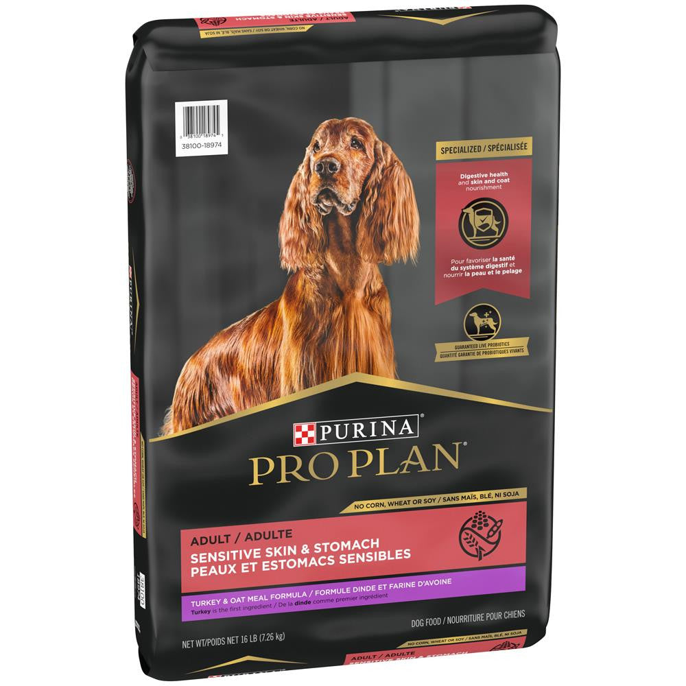 Pro Plan Specialized Sensitive Turkey & Oatmeal Dog 16 lb 038100189745