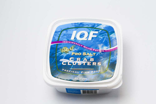 Pro Salt Crab Clusters IQF - Individually Quick Frozen Fish Food 8 oz SD - 5 - Aquarium