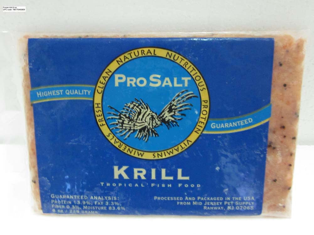 Pro Salt Krill Frozen Fish Food 8 oz SD-5