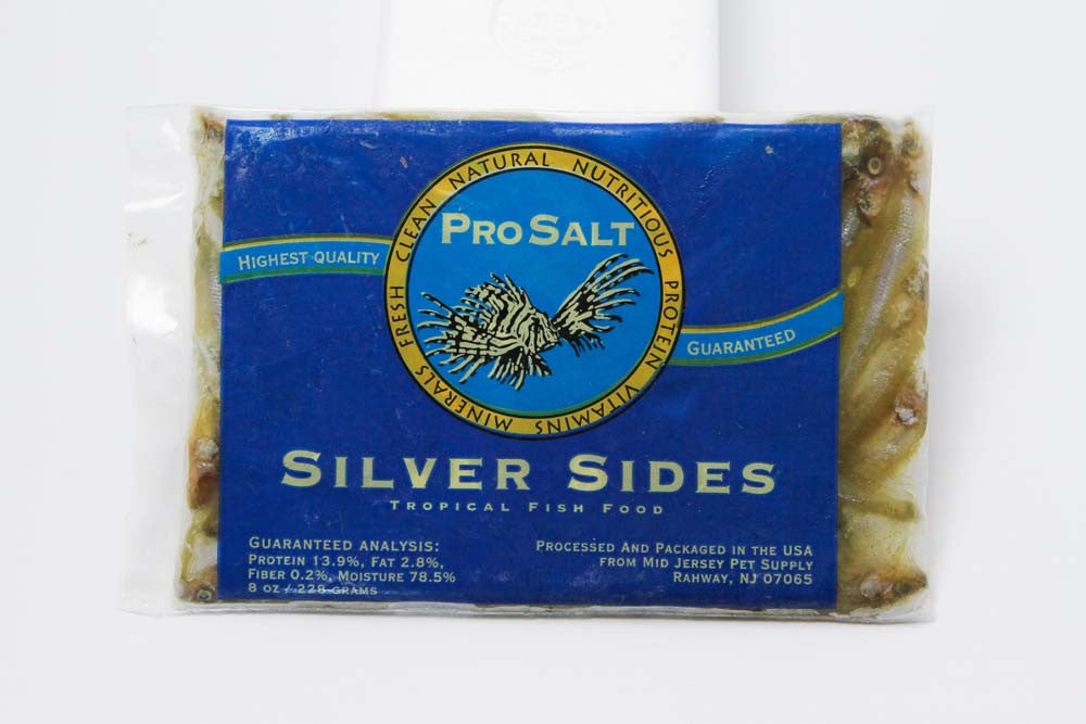 Pro Salt Silversides Frozen Fish Food 8 oz SD-5