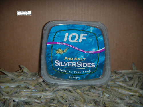 Pro Salt Silversides IQF - Individually Quick Frozen Fish Food 10 oz SD - 5 - Aquarium