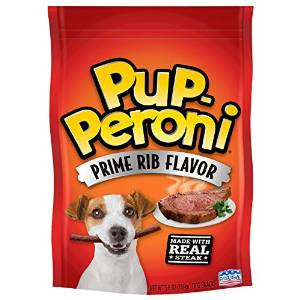 Pupperoni Prime Rib Dog Treat 8/5.6z {L+1} 799415 079100528363