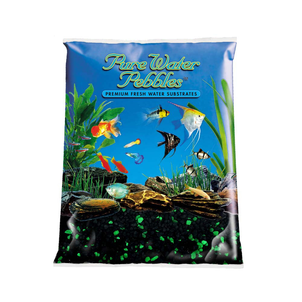 Pure Water Pebbles Premium Fresh Water Coated Aquarium Gravel Emerald Glo 6/5 lb