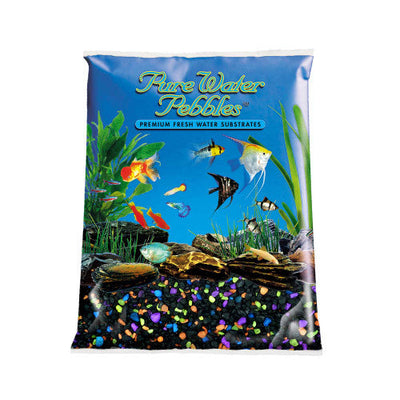 Pure Water Pebbles Premium Fresh Coated Aquarium Gravel LaserNite Glo 6/5 lb