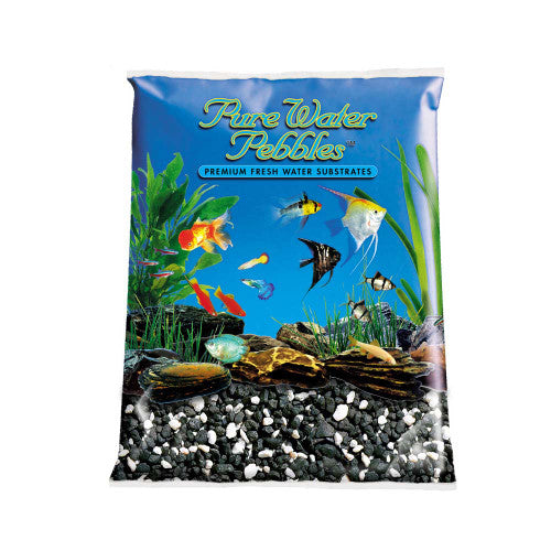 Pure Water Pebbles Premium Fresh Coated Aquarium Gravel Salt & Pepper 2/25 lb