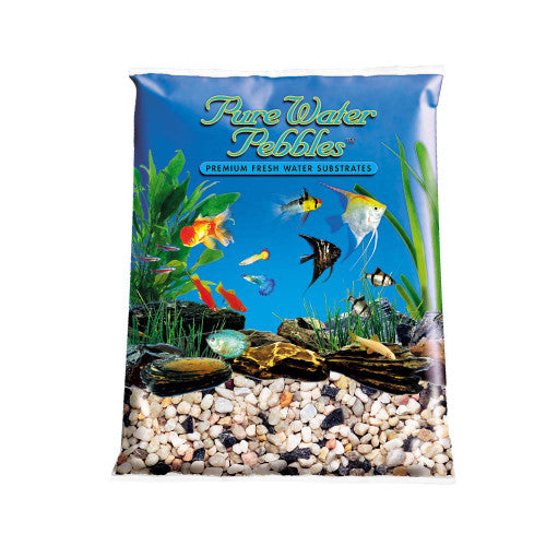 Pure Water Pebbles Premium Fresh Rainbow Gems Natural Aquarium Gravel 2/25 lb