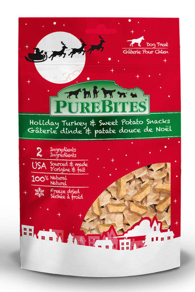 PureBites Holiday Turkey Sweet Potato Dog Treat 2.5 oz