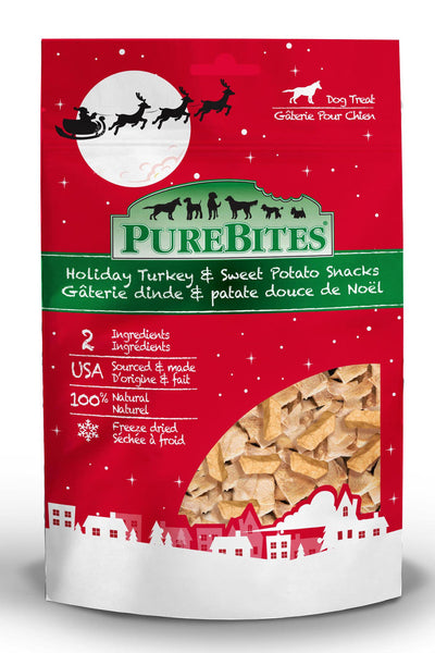 PureBites Holiday Turkey Sweet Potato Dog Treat 2.5 oz 878968000499