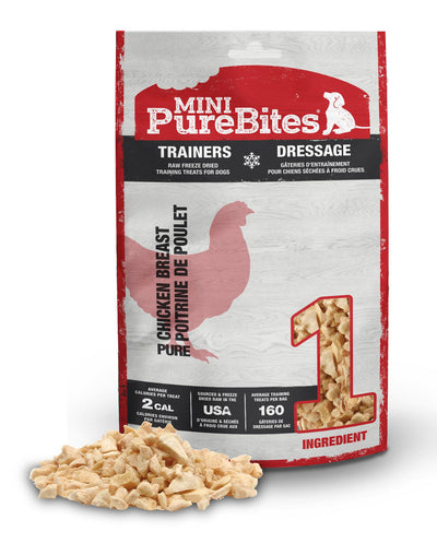 PureBites Mini Trainers RAW Freeze Dried Chicken Breast Treats 2.1 oz 878968002578