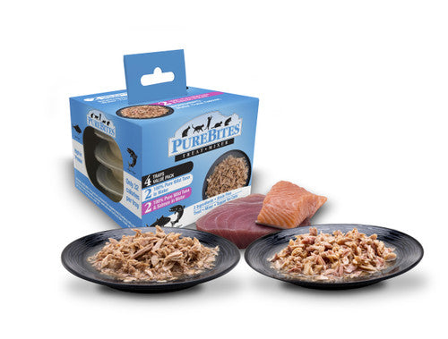 PureBites Mixers Variety Pack Tuna Salmon Cat Treats 4 / 1.76 oz