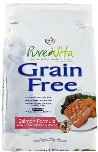 PureVita Grain Free Salmon Formula Dry Dog Food-15-lb-{L+1x} 073893177012
