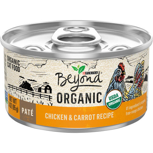 Purina Beyond Organic Chicken / Carrot Cat 12 3 oz
